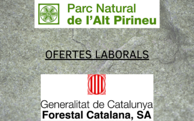 Ofertes de noves places del Servei de Manteniment del Parc Natural de l’Alt Pirineu