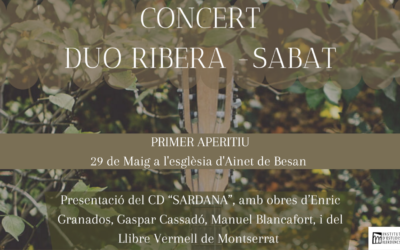 Primer Aperitiu: Duo Ribera – Sabat – Guitarrà Clàssica